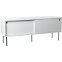 Volume mediebenk 132 cm - Hvit