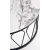 Formosa salongbord 60 cm - Hvit marmor/svart