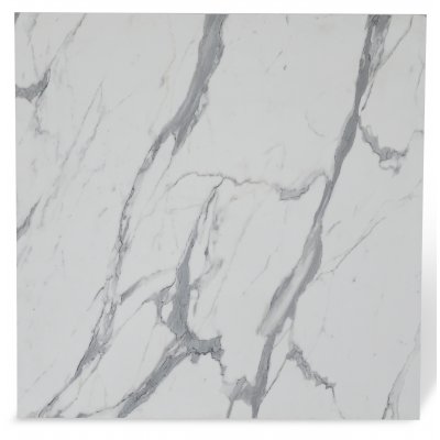 Sintorp spisebord, 120 cm - Svart/hvit marmorimitasjon