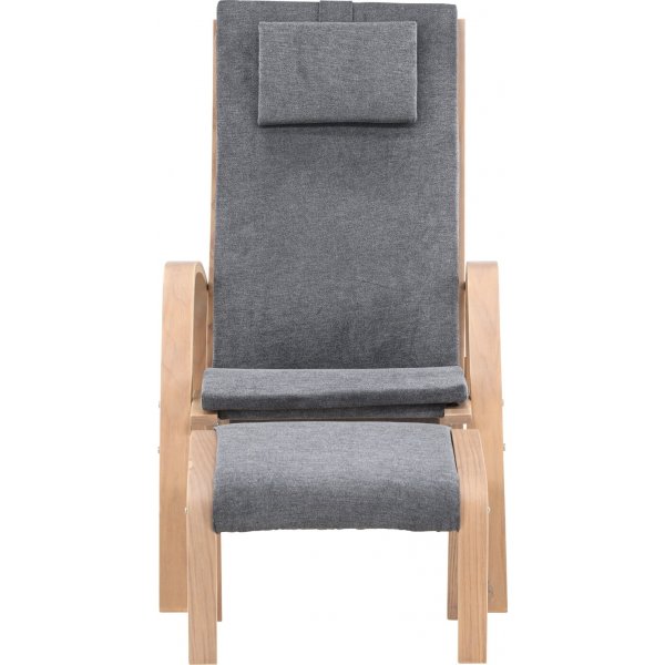 Grötö lenestol - Mørk grå/hvitvask Grötö lenestol - Mørk grå/hvitvask