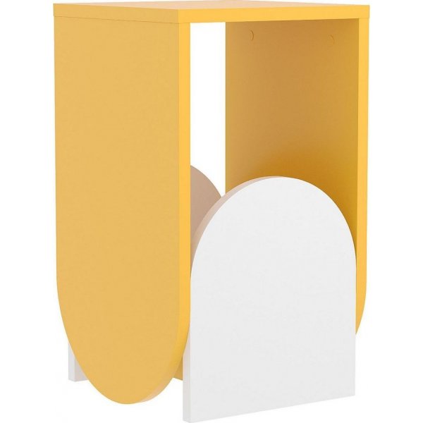 Nun sidebord - Sennepsgul/hvit Nun sidebord - Sennepsgul/hvit