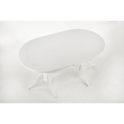 Leonardo uttrekkbart hvitt spisebord 90x150-190 cm