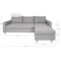 Firenze Divansofa - Lys gr/bk