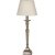 Salong bordlampe - Slv/hvit - 63 cm