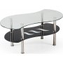 Ciara salongbord 100 x 55 cm - Sort/krom