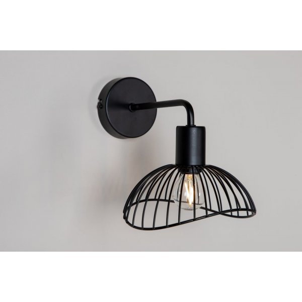 Netthult vegglampe - svart Netthult vegglampe - svart