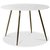 Art spisegruppe: rundt bord marmor/Messing + 4 stk Art stoler gr flyel / Messing
