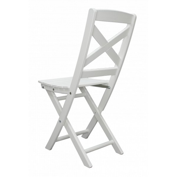 Wilma hvit terrassestol + Tekstilrens for mbler