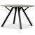 Smokey spisegruppe, rundt spisebord med 4 Dalsland lenestol - Grå farget eik / svart