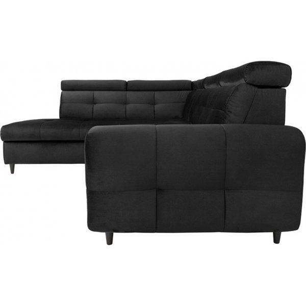 Matras hjørnesovesofa med åpen ende venstre - Sort Matras hjørnesovesofa med åpen ende venstre - Sort