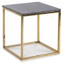 Accent stuebord 50 - Gr marmor / Blank messing