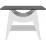 Ese sidebord 100 x 35 cm - Hvit/svart