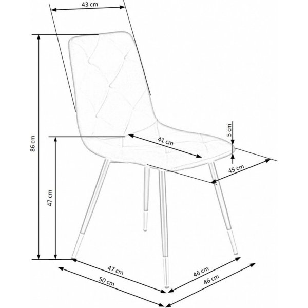 Cadeira spisestuestol 438 - Gul Cadeira spisestuestol 438 - Gul