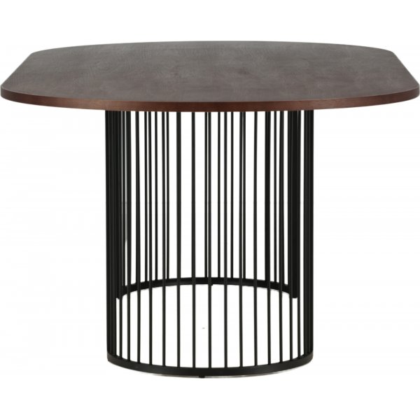 Hamneskär spisebord 220 x 110 cm - Sort/valnøtt Hamneskär spisebord 220 x 110 cm - Sort/valnøtt