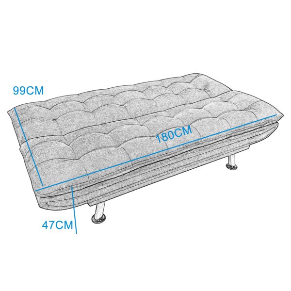 Sovesofa Skara - Mørkegrått stoff | 180 cm Sovesofa Skara - Mørkegrått stoff | 180 cm