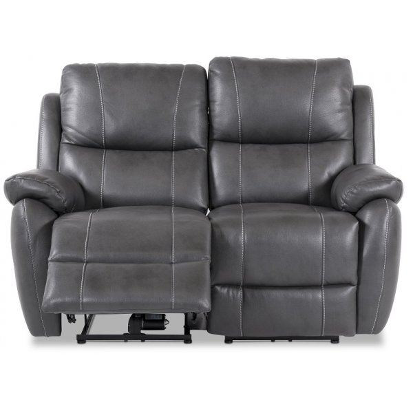Enjoy Hollywood recliner- 2-seter sofa(el) i i grått kunstskinn Enjoy Hollywood recliner- 2-seter sofa(el) i i grått kunstskinn