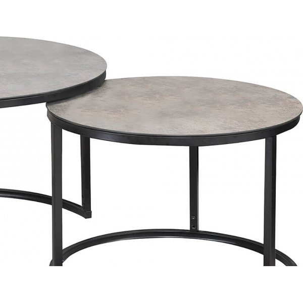 Harrisburg salongbord 80 x 80 cm - Grå/svart Harrisburg salongbord 80 x 80 cm - Grå/svart