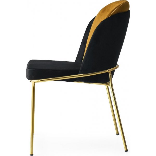 Doris stol - Svart/gul Doris stol - Svart/gul