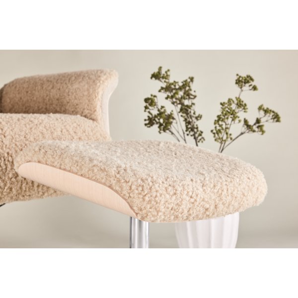 Hagön hvilestol med fotskammel - Whitewash + Flekkfjerner for møbler Hagön hvilestol med fotskammel - Whitewash + Flekkfjerner for møbler