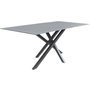 Spisebord Hgans 180 cm - Svart / Sprayglas