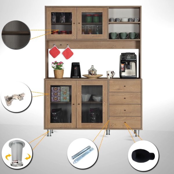 Grano skap 140 cm - Kaukasisk eik Grano skap 140 cm - Kaukasisk eik