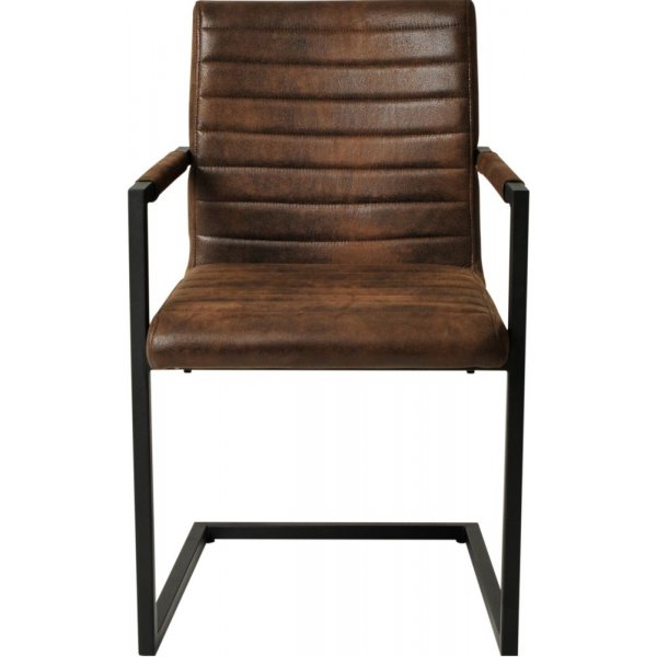 Monroe karmstol - Brun skinnimitasjon Monroe karmstol - Brun skinnimitasjon