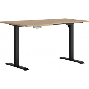 Plassjusterbart skrivebord venstre 140 x 90 cm - Eik