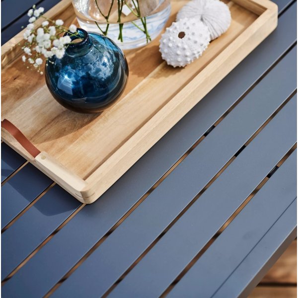 Trenton utendrs gruppe hjrnesofa med bord - Lysegr