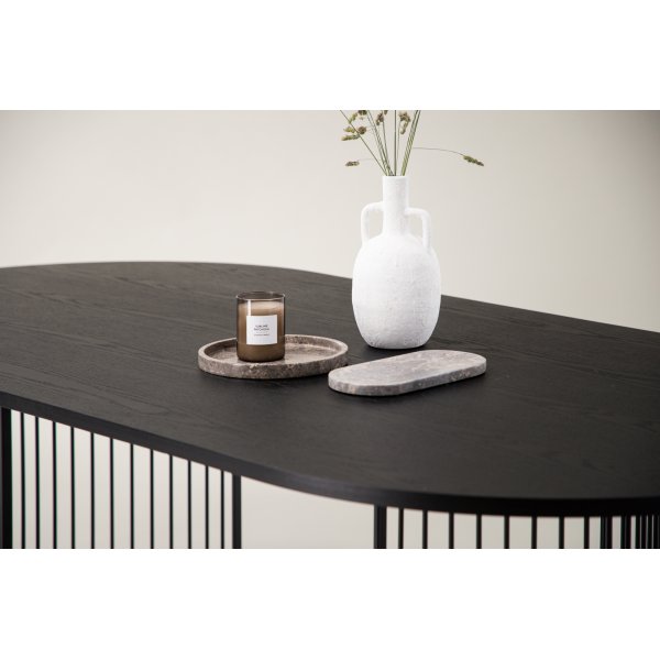 Spisebord 220 x 110 cm - Svart