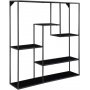 Vita vegghylle - svart - 85x85x18