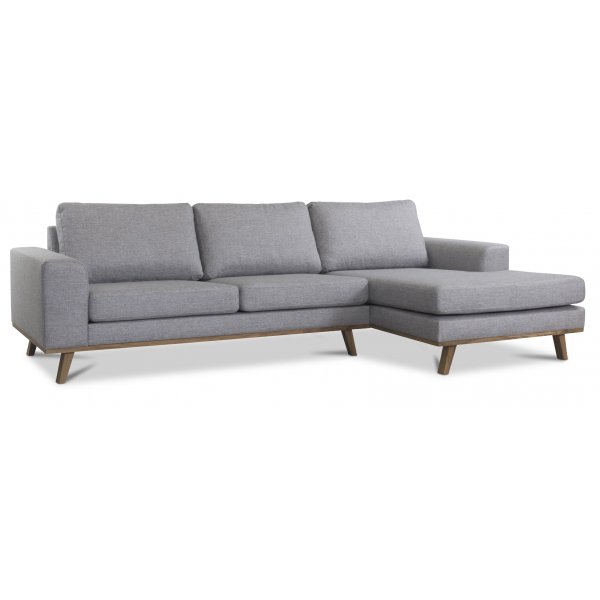 Stockholm Sofa Grå/Eik - Høyre + Flekkfjerner for møbler Stockholm Sofa Grå/Eik - Høyre + Flekkfjerner for møbler