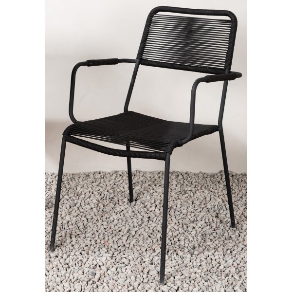 Lindos spisestuestol - Sort