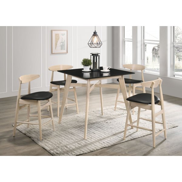 Florence barbord 90x90 cm - Whitewash/sort