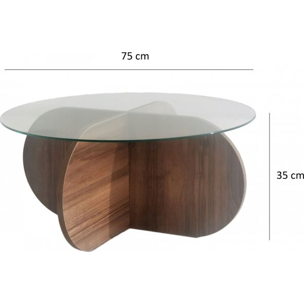 Bubbel salongbord - Valnøtt Bubbel salongbord - Valnøtt