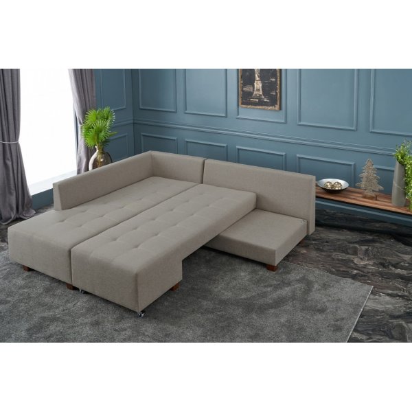 Manama hjørnesovesofa - Cream Manama hjørnesovesofa - Cream