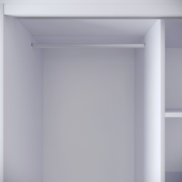 Martin garderobe 126 cm - Hvit Martin garderobe 126 cm - Hvit