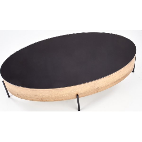 Raluca salongbord 120x 60 cm - Eik/sort Raluca salongbord 120x 60 cm - Eik/sort