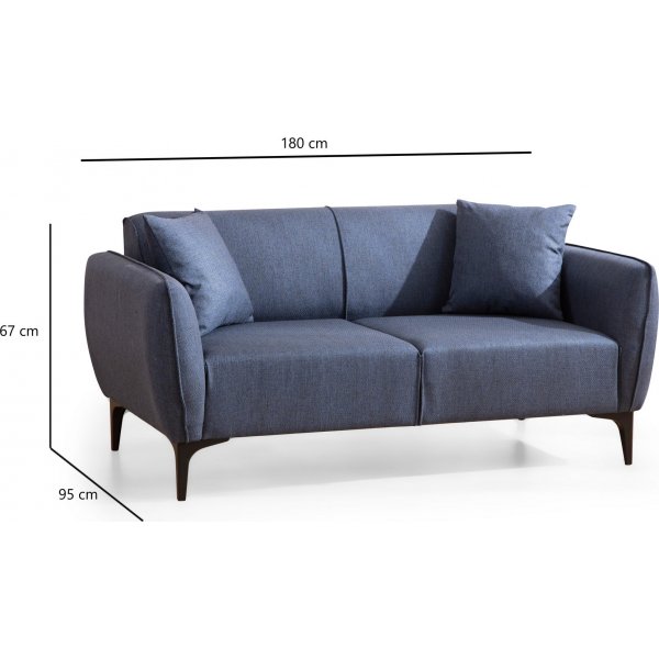 Belissimo 2-seters sofa - Blå Belissimo 2-seters sofa - Blå
