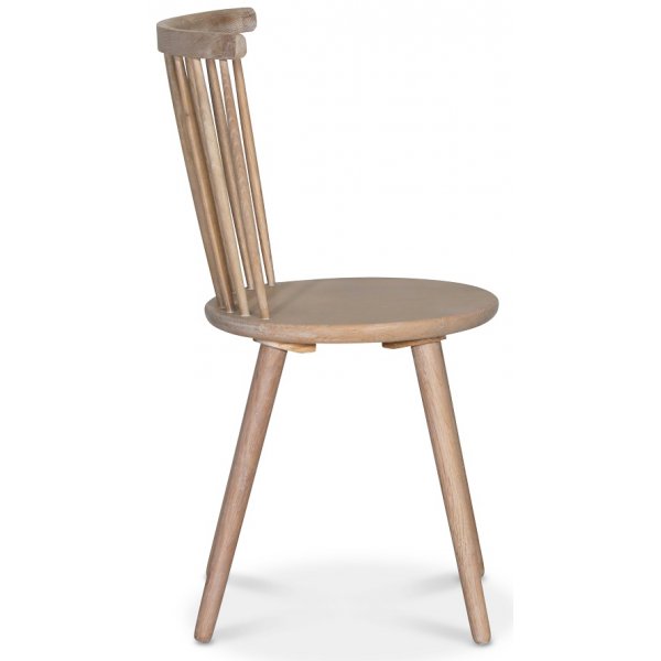 Cleo spisegruppe, rundt bord 110 cm, inkludert 4 stk. hvitoljede Castor pinnestoler - Whitewash/eikefiner Cleo spisegruppe, rundt bord 110 cm, inkludert 4 stk. hvitoljede Castor pinnestoler - Whitewash/eikefiner
