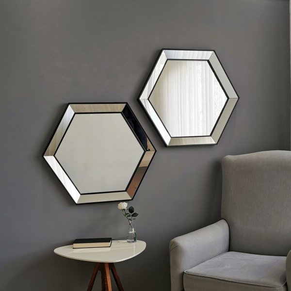 Alcantra speil 70 cm - S�lv