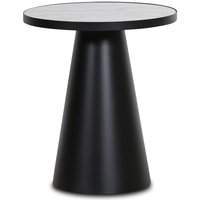 Zero lampebord rundt Ø50 cm - Svart / Hvit marmor Zero lampebord rundt Ø50 cm - Svart / Hvit marmor