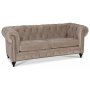 Chesterfield Montgomery 2-seters sofa - Beige flyel