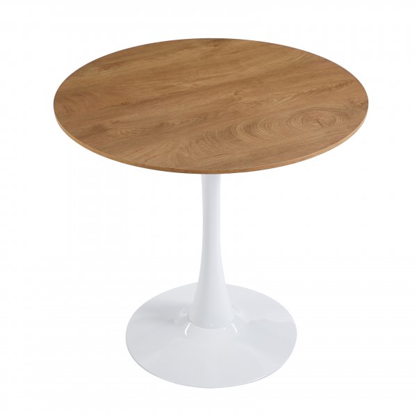 Astrid rundt spisebord Ø80 cm - Eik / Hvit Astrid rundt spisebord Ø80 cm - Eik / Hvit