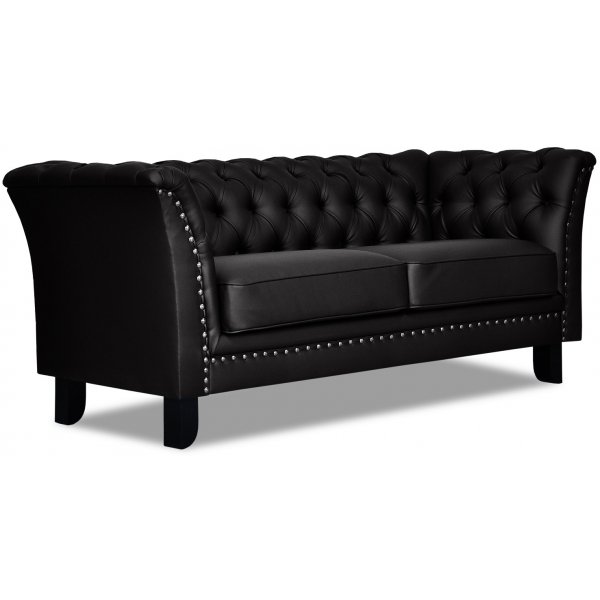 Chester Bridge 2-seters sofa - Svart PU