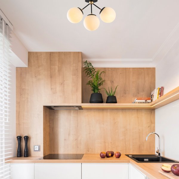 Gondol taklampe 1311 - Hvit/svart Gondol taklampe 1311 - Hvit/svart