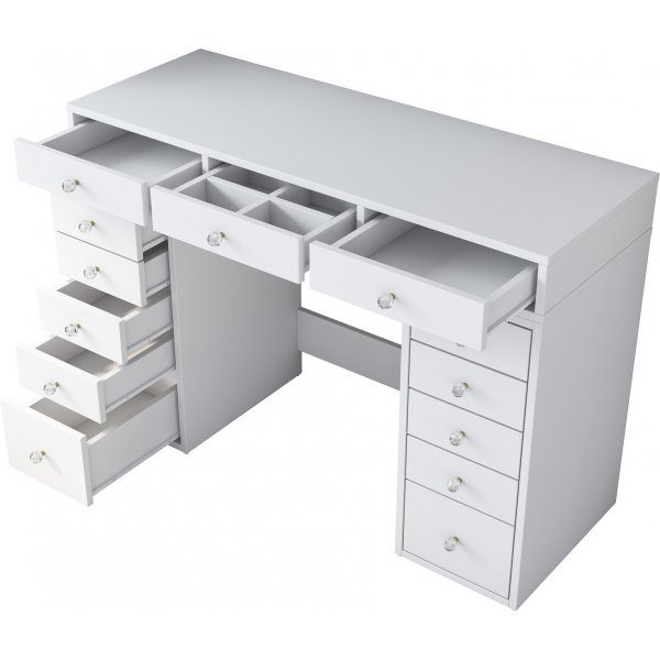 Bijou sminkebord 6 - 120 x 44,5 cm - Hvit Bijou sminkebord 6 - 120 x 44,5 cm - Hvit