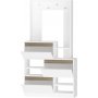 Chop hall mbler - Hvit/valntt