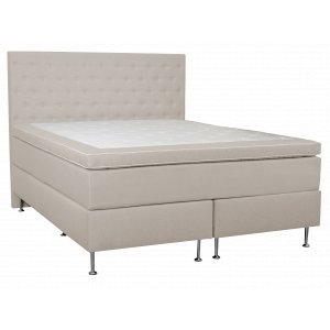 Seng med 5-soners lomme beige 160x200 cm Seng med 5-soners lomme beige 160x200 cm
