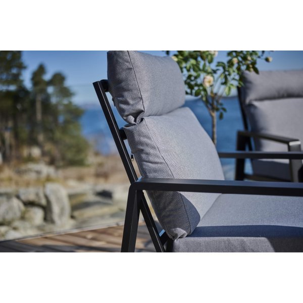 Clyde utespisegruppe - Svart + Tekstilrens for møbler Clyde utespisegruppe - Svart + Tekstilrens for møbler