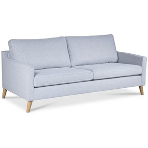 Blues 3-seters sofa - Lys gr / Eik